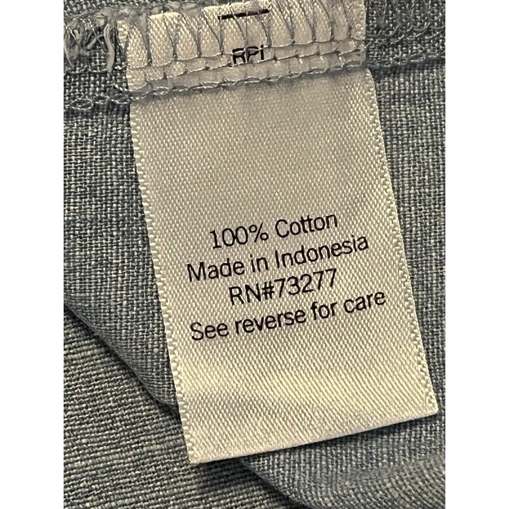 Croft & Barrow XL Chambray Ruffle Top - Picture 6 of 9